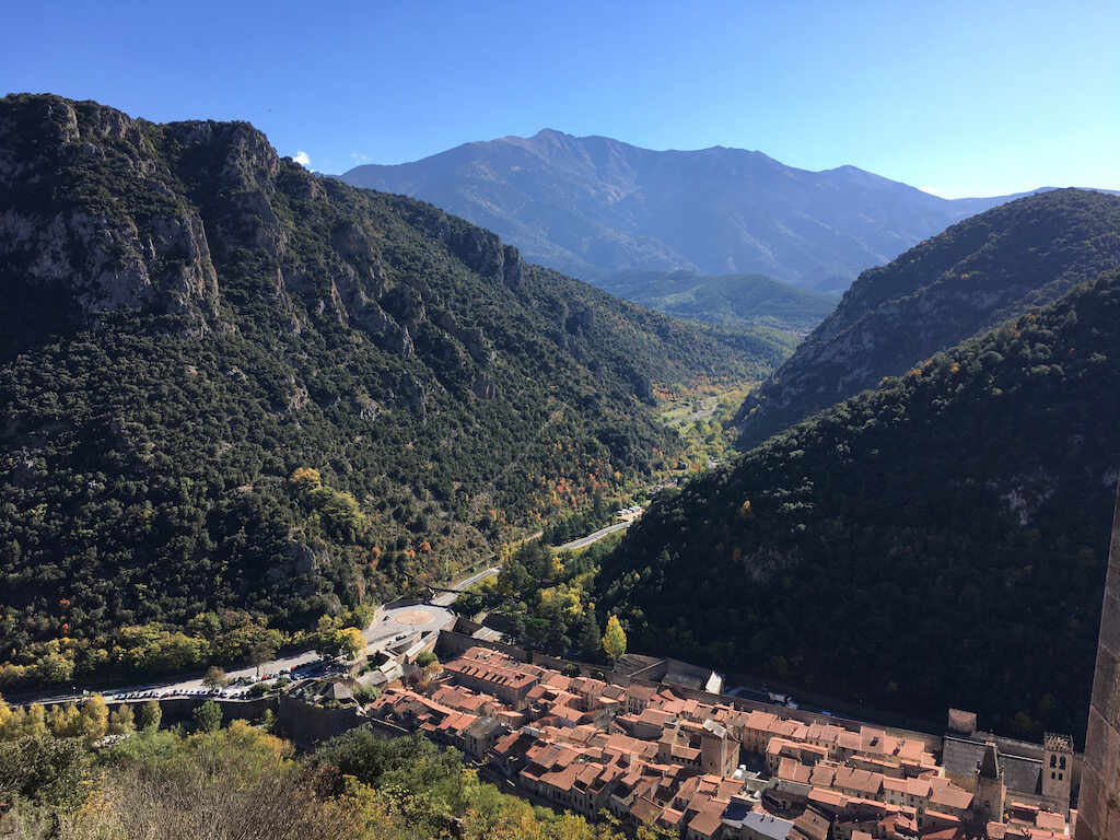 Villefranche-de-Conflent vue du fort Liberia, automne 2021 (Yifei)