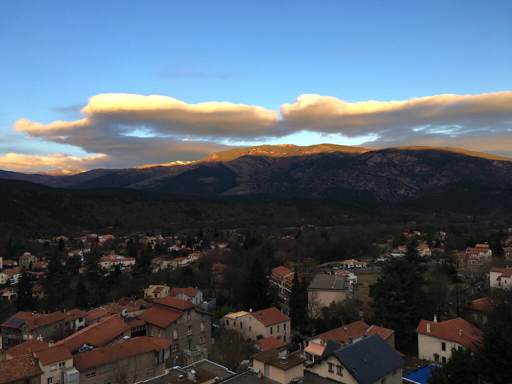 Lever de soleil vu de la Maison Rouge, printemps 2022 (Sylviane)