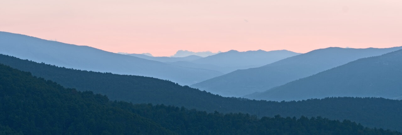 Coucher de soleil vu de la Maison Rouge, printemps 2023 (Fiona)