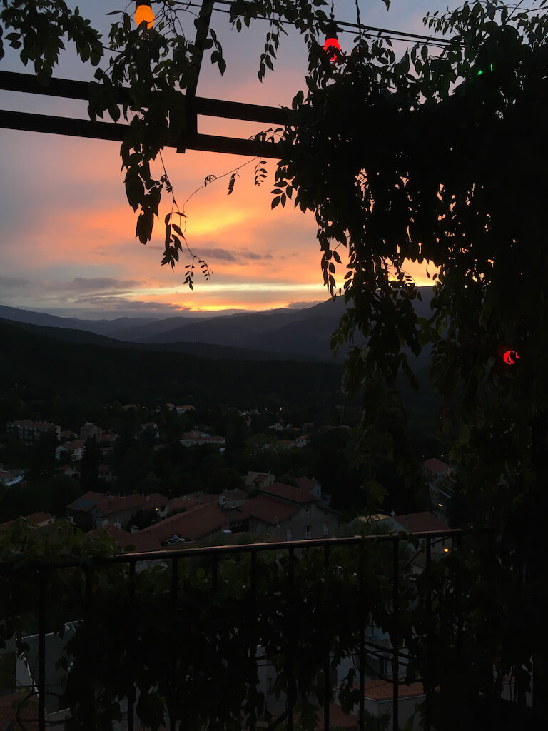 Coucher de soleil vu de la Maison Rouge, été 2021 (Jiaxin)